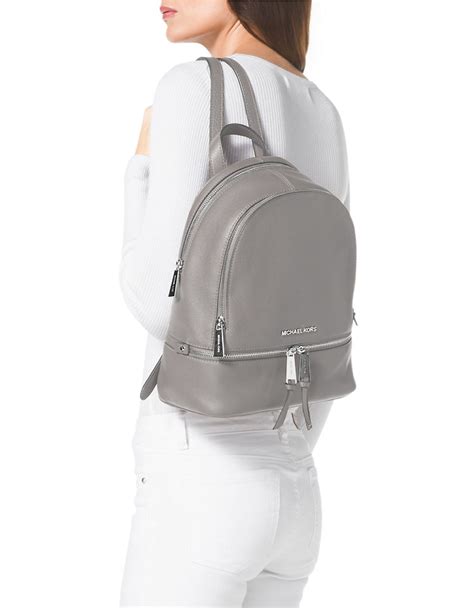 michael kors backpack pearl grey|michael kohrbackpack pink woman's.